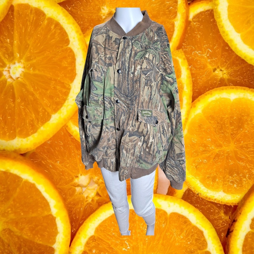 Spartan Realtree Camo Jacket Button Up Hunting‎ Outdoors Pockets L